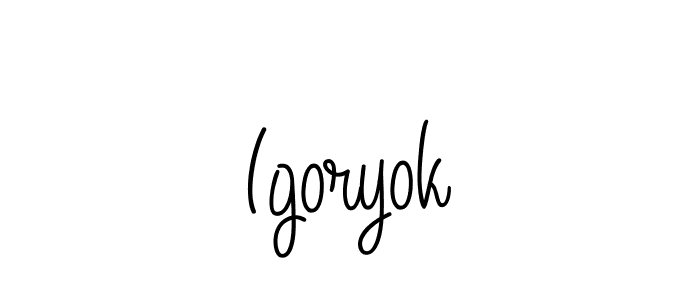 Igoryok stylish signature style. Best Handwritten Sign (Angelique-Rose-font-FFP) for my name. Handwritten Signature Collection Ideas for my name Igoryok. Igoryok signature style 5 images and pictures png