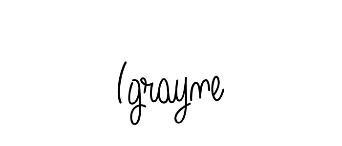 How to Draw Igrayne signature style? Angelique-Rose-font-FFP is a latest design signature styles for name Igrayne. Igrayne signature style 5 images and pictures png
