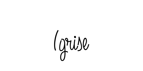 How to Draw Igrise signature style? Angelique-Rose-font-FFP is a latest design signature styles for name Igrise. Igrise signature style 5 images and pictures png