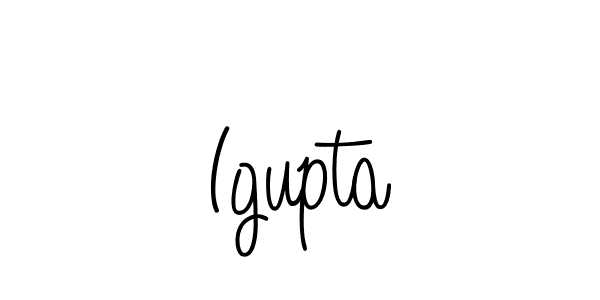 Make a beautiful signature design for name Igupta. With this signature (Angelique-Rose-font-FFP) style, you can create a handwritten signature for free. Igupta signature style 5 images and pictures png