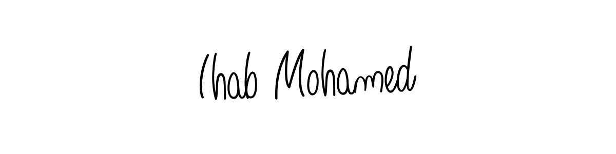 if you are searching for the best signature style for your name Ihab Mohamed. so please give up your signature search. here we have designed multiple signature styles  using Angelique-Rose-font-FFP. Ihab Mohamed signature style 5 images and pictures png