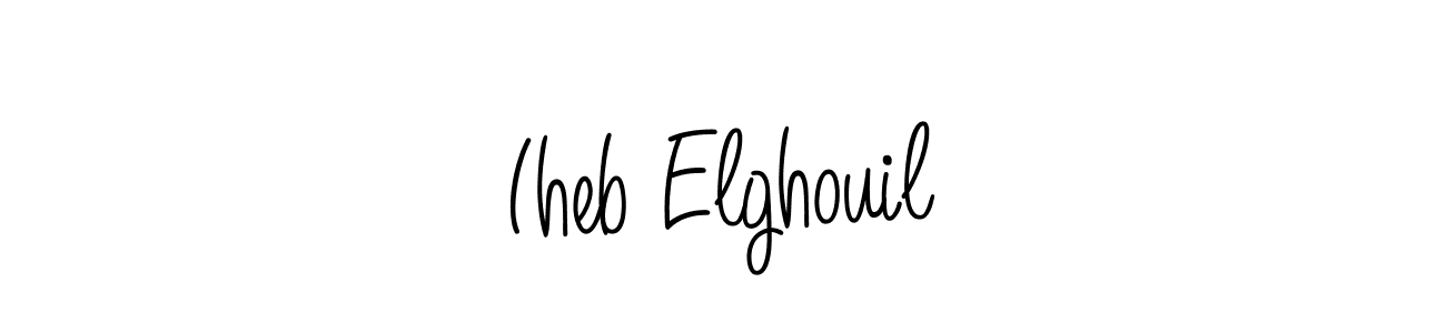 Once you've used our free online signature maker to create your best signature Angelique-Rose-font-FFP style, it's time to enjoy all of the benefits that Iheb Elghouil name signing documents. Iheb Elghouil signature style 5 images and pictures png