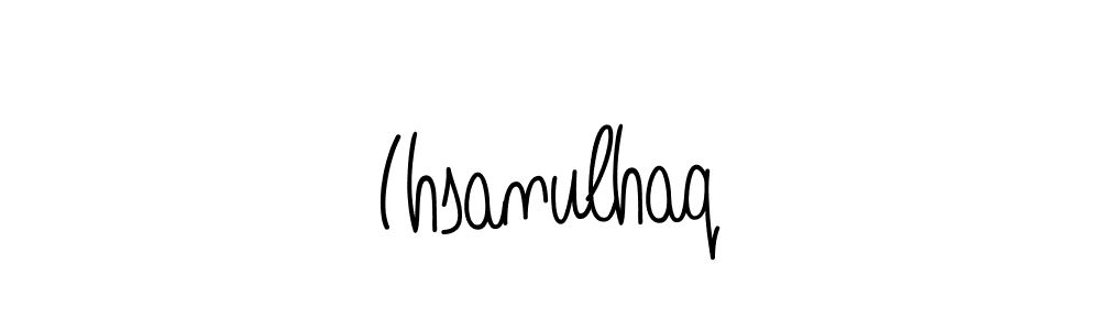 Create a beautiful signature design for name Ihsanulhaq. With this signature (Angelique-Rose-font-FFP) fonts, you can make a handwritten signature for free. Ihsanulhaq signature style 5 images and pictures png