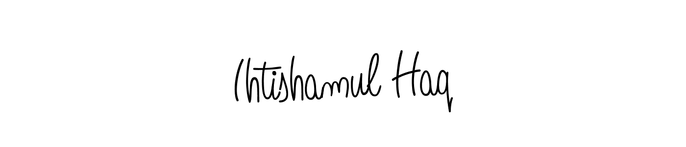 Design your own signature with our free online signature maker. With this signature software, you can create a handwritten (Angelique-Rose-font-FFP) signature for name Ihtishamul Haq. Ihtishamul Haq signature style 5 images and pictures png