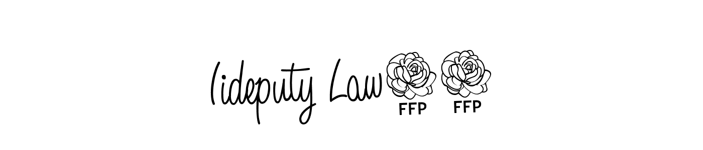 How to make Iideputy Law11 name signature. Use Angelique-Rose-font-FFP style for creating short signs online. This is the latest handwritten sign. Iideputy Law11 signature style 5 images and pictures png