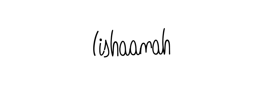 The best way (Angelique-Rose-font-FFP) to make a short signature is to pick only two or three words in your name. The name Iishaanah include a total of six letters. For converting this name. Iishaanah signature style 5 images and pictures png