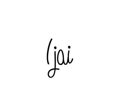 Design your own signature with our free online signature maker. With this signature software, you can create a handwritten (Angelique-Rose-font-FFP) signature for name Ijai. Ijai signature style 5 images and pictures png