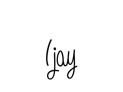 if you are searching for the best signature style for your name Ijay. so please give up your signature search. here we have designed multiple signature styles  using Angelique-Rose-font-FFP. Ijay signature style 5 images and pictures png