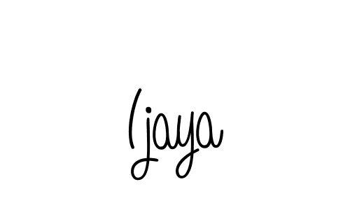 The best way (Angelique-Rose-font-FFP) to make a short signature is to pick only two or three words in your name. The name Ijaya include a total of six letters. For converting this name. Ijaya signature style 5 images and pictures png