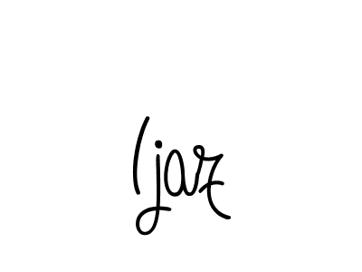 Ijaz stylish signature style. Best Handwritten Sign (Angelique-Rose-font-FFP) for my name. Handwritten Signature Collection Ideas for my name Ijaz. Ijaz signature style 5 images and pictures png