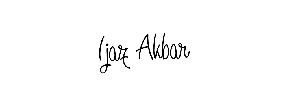 Use a signature maker to create a handwritten signature online. With this signature software, you can design (Angelique-Rose-font-FFP) your own signature for name Ijaz Akbar. Ijaz Akbar signature style 5 images and pictures png
