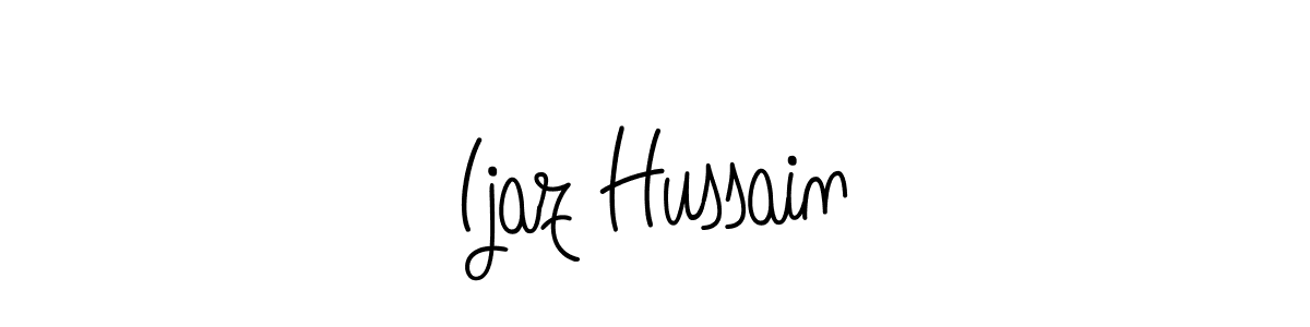 How to Draw Ijaz Hussain signature style? Angelique-Rose-font-FFP is a latest design signature styles for name Ijaz Hussain. Ijaz Hussain signature style 5 images and pictures png