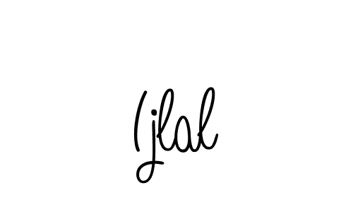 How to make Ijlal name signature. Use Angelique-Rose-font-FFP style for creating short signs online. This is the latest handwritten sign. Ijlal signature style 5 images and pictures png