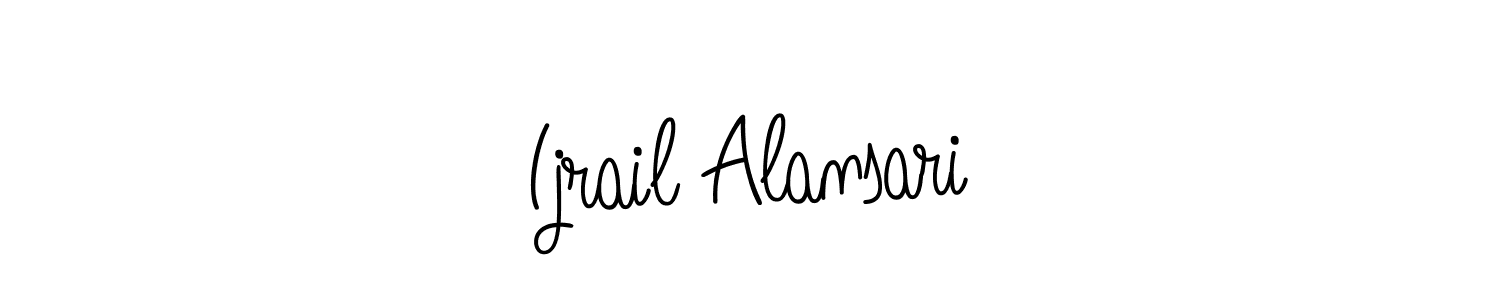 Make a beautiful signature design for name Ijrail Alansari. Use this online signature maker to create a handwritten signature for free. Ijrail Alansari signature style 5 images and pictures png