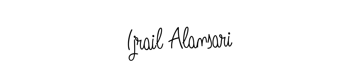 Make a beautiful signature design for name Ijrail Alansari. Use this online signature maker to create a handwritten signature for free. Ijrail Alansari signature style 5 images and pictures png