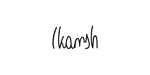 The best way (Angelique-Rose-font-FFP) to make a short signature is to pick only two or three words in your name. The name Ikansh include a total of six letters. For converting this name. Ikansh signature style 5 images and pictures png