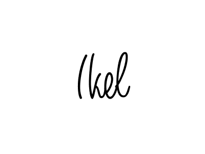 How to make Ikel signature? Angelique-Rose-font-FFP is a professional autograph style. Create handwritten signature for Ikel name. Ikel signature style 5 images and pictures png