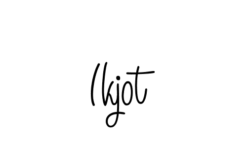 The best way (Angelique-Rose-font-FFP) to make a short signature is to pick only two or three words in your name. The name Ikjot include a total of six letters. For converting this name. Ikjot signature style 5 images and pictures png