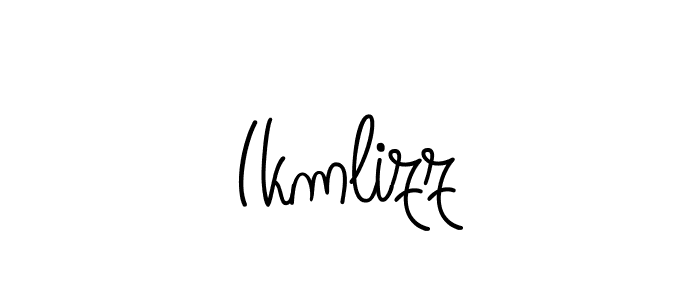 How to Draw Ikmlizz signature style? Angelique-Rose-font-FFP is a latest design signature styles for name Ikmlizz. Ikmlizz signature style 5 images and pictures png