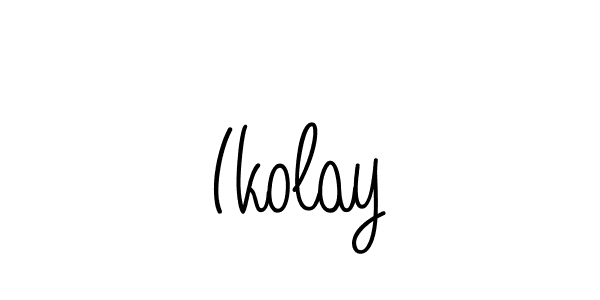 How to make Ikolay signature? Angelique-Rose-font-FFP is a professional autograph style. Create handwritten signature for Ikolay name. Ikolay signature style 5 images and pictures png