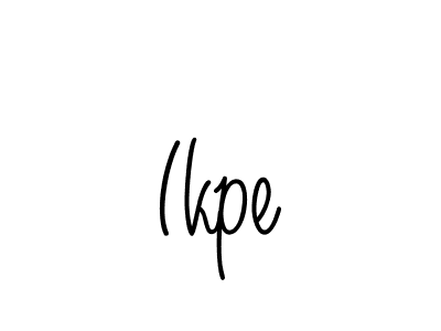 Use a signature maker to create a handwritten signature online. With this signature software, you can design (Angelique-Rose-font-FFP) your own signature for name Ikpe. Ikpe signature style 5 images and pictures png