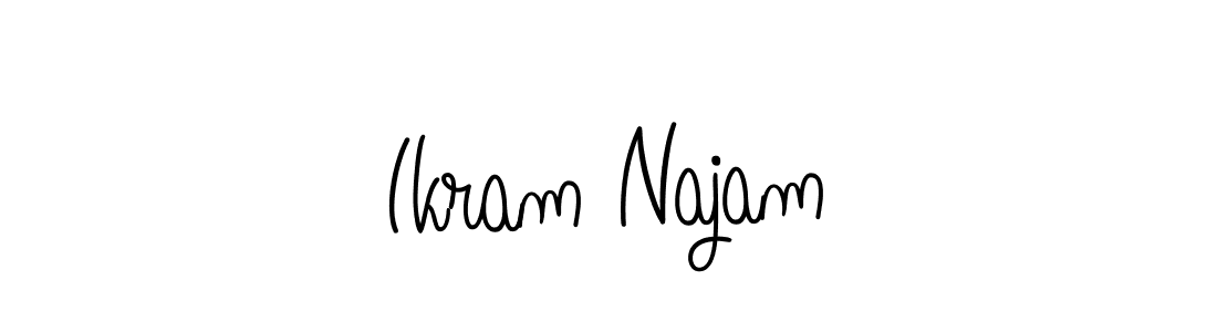 This is the best signature style for the Ikram Najam name. Also you like these signature font (Angelique-Rose-font-FFP). Mix name signature. Ikram Najam signature style 5 images and pictures png