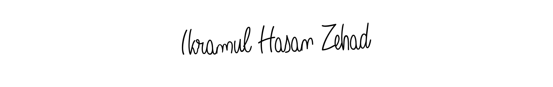 Design your own signature with our free online signature maker. With this signature software, you can create a handwritten (Angelique-Rose-font-FFP) signature for name Ikramul Hasan Zehad. Ikramul Hasan Zehad signature style 5 images and pictures png