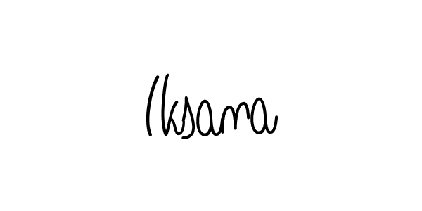 Create a beautiful signature design for name Iksana. With this signature (Angelique-Rose-font-FFP) fonts, you can make a handwritten signature for free. Iksana signature style 5 images and pictures png