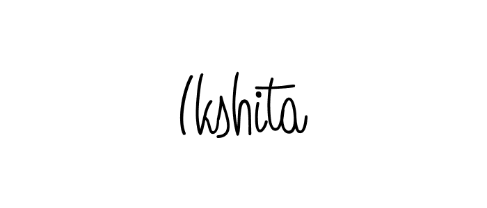 Design your own signature with our free online signature maker. With this signature software, you can create a handwritten (Angelique-Rose-font-FFP) signature for name Ikshita. Ikshita signature style 5 images and pictures png