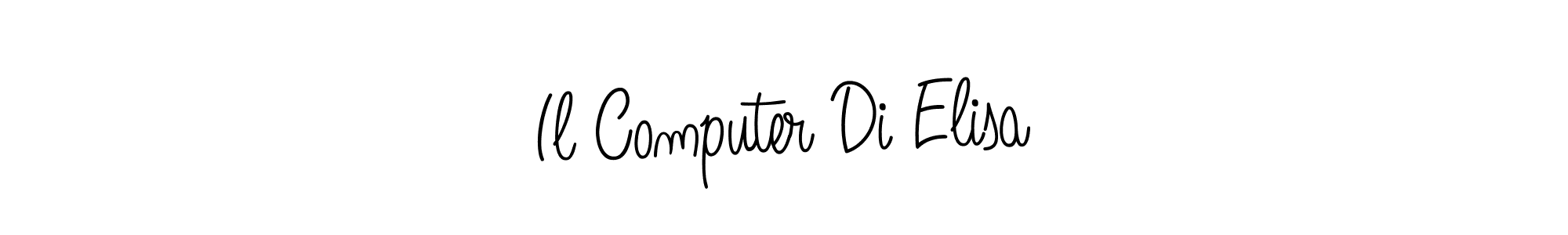 Create a beautiful signature design for name Il Computer Di Elisa. With this signature (Angelique-Rose-font-FFP) fonts, you can make a handwritten signature for free. Il Computer Di Elisa signature style 5 images and pictures png