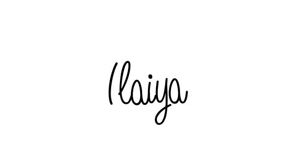 Use a signature maker to create a handwritten signature online. With this signature software, you can design (Angelique-Rose-font-FFP) your own signature for name Ilaiya. Ilaiya signature style 5 images and pictures png