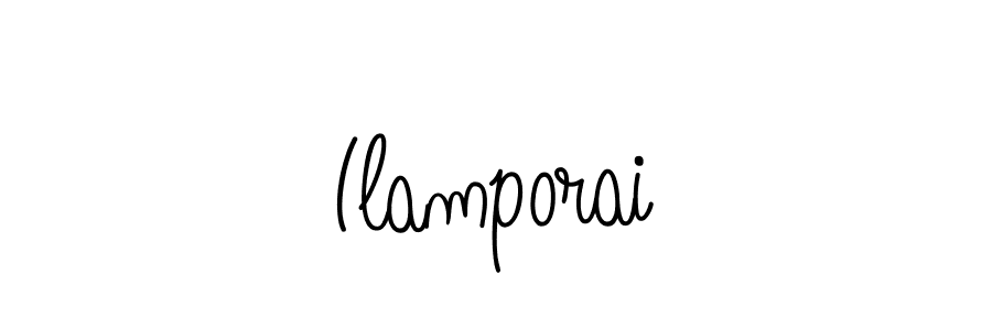 How to Draw Ilamporai signature style? Angelique-Rose-font-FFP is a latest design signature styles for name Ilamporai. Ilamporai signature style 5 images and pictures png