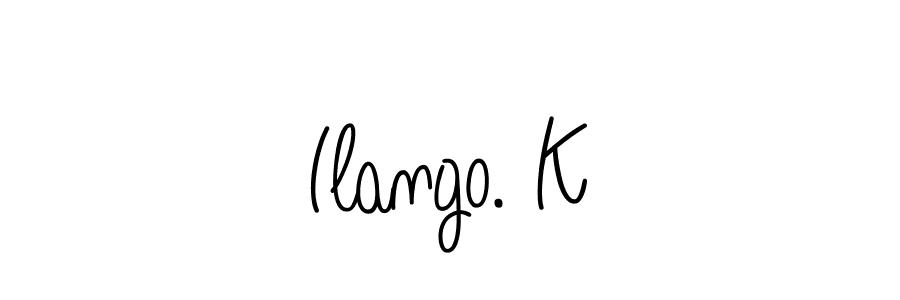 Use a signature maker to create a handwritten signature online. With this signature software, you can design (Angelique-Rose-font-FFP) your own signature for name Ilango. K. Ilango. K signature style 5 images and pictures png