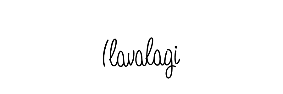 How to make Ilavalagi name signature. Use Angelique-Rose-font-FFP style for creating short signs online. This is the latest handwritten sign. Ilavalagi signature style 5 images and pictures png