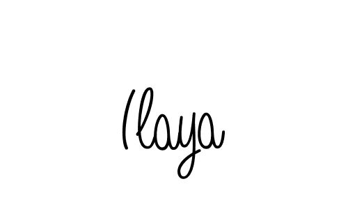 Create a beautiful signature design for name Ilaya. With this signature (Angelique-Rose-font-FFP) fonts, you can make a handwritten signature for free. Ilaya signature style 5 images and pictures png