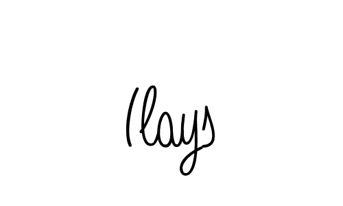 The best way (Angelique-Rose-font-FFP) to make a short signature is to pick only two or three words in your name. The name Ilays include a total of six letters. For converting this name. Ilays signature style 5 images and pictures png