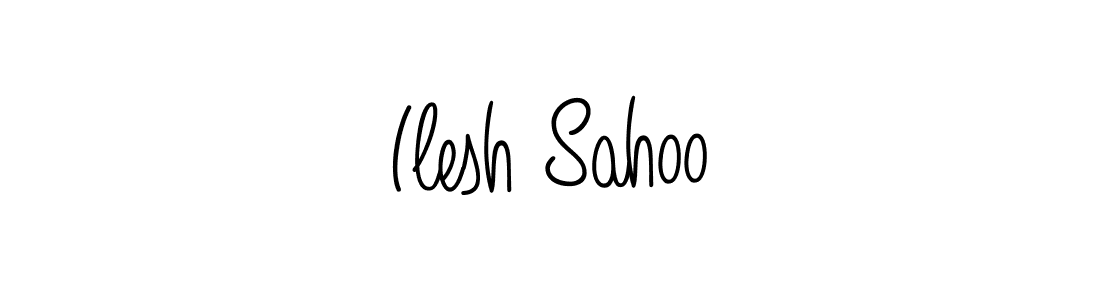 How to make Ilesh Sahoo name signature. Use Angelique-Rose-font-FFP style for creating short signs online. This is the latest handwritten sign. Ilesh Sahoo signature style 5 images and pictures png