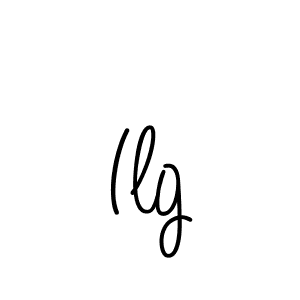 Ilg stylish signature style. Best Handwritten Sign (Angelique-Rose-font-FFP) for my name. Handwritten Signature Collection Ideas for my name Ilg. Ilg signature style 5 images and pictures png