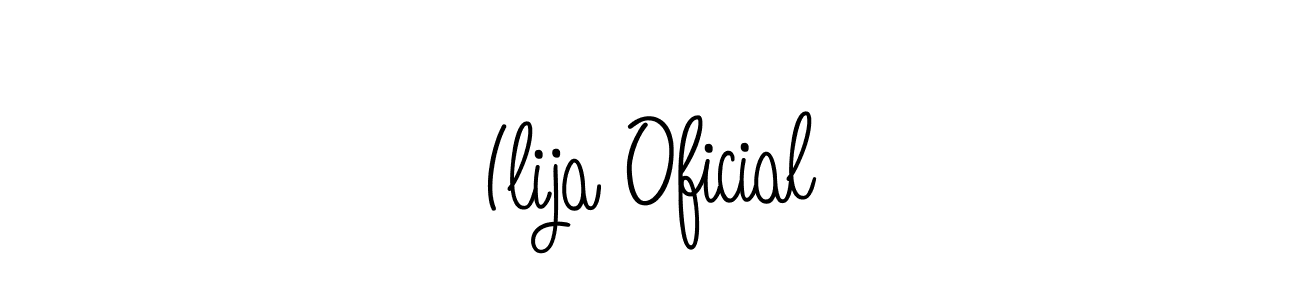 Also we have Ilija Oficial name is the best signature style. Create professional handwritten signature collection using Angelique-Rose-font-FFP autograph style. Ilija Oficial signature style 5 images and pictures png