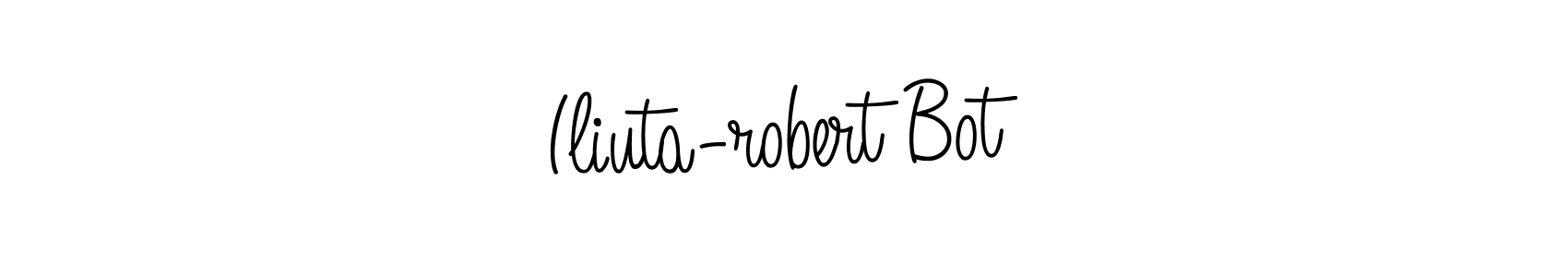 Design your own signature with our free online signature maker. With this signature software, you can create a handwritten (Angelique-Rose-font-FFP) signature for name Iliuta-robert Bot. Iliuta-robert Bot signature style 5 images and pictures png