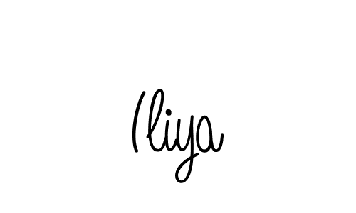 Iliya stylish signature style. Best Handwritten Sign (Angelique-Rose-font-FFP) for my name. Handwritten Signature Collection Ideas for my name Iliya. Iliya signature style 5 images and pictures png