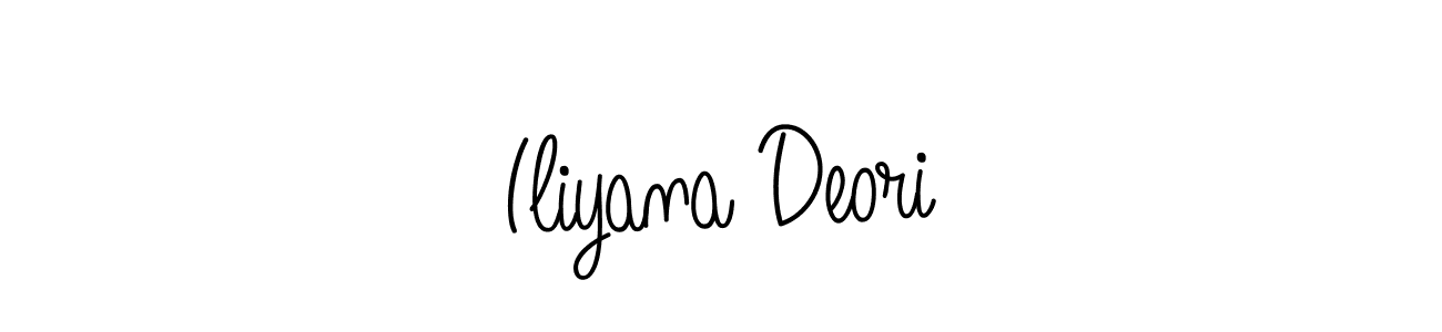 Best and Professional Signature Style for Iliyana Deori. Angelique-Rose-font-FFP Best Signature Style Collection. Iliyana Deori signature style 5 images and pictures png