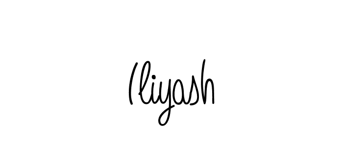 Best and Professional Signature Style for Iliyash. Angelique-Rose-font-FFP Best Signature Style Collection. Iliyash signature style 5 images and pictures png