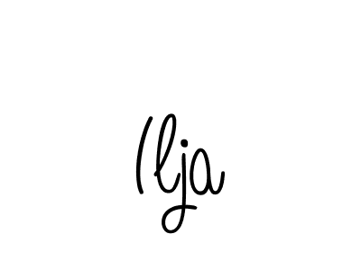 Use a signature maker to create a handwritten signature online. With this signature software, you can design (Angelique-Rose-font-FFP) your own signature for name Ilja. Ilja signature style 5 images and pictures png