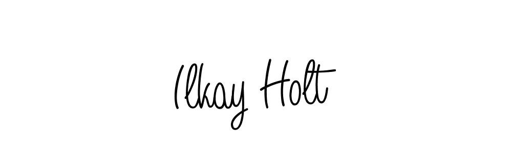 How to make Ilkay Holt name signature. Use Angelique-Rose-font-FFP style for creating short signs online. This is the latest handwritten sign. Ilkay Holt signature style 5 images and pictures png