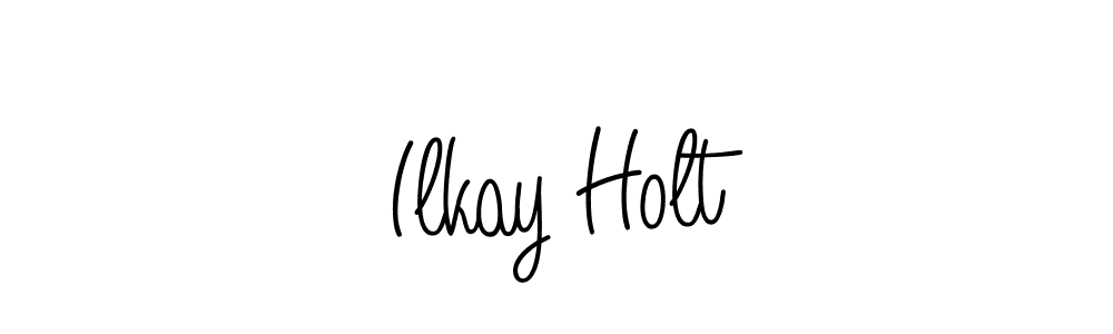 How to make Ilkay Holt name signature. Use Angelique-Rose-font-FFP style for creating short signs online. This is the latest handwritten sign. Ilkay Holt signature style 5 images and pictures png