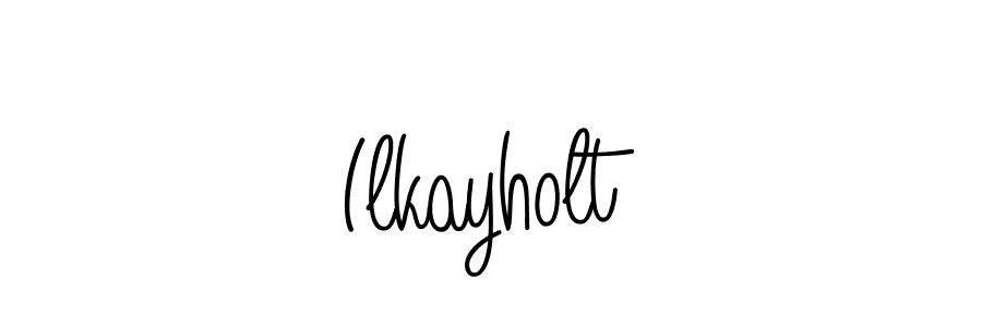Use a signature maker to create a handwritten signature online. With this signature software, you can design (Angelique-Rose-font-FFP) your own signature for name Ilkayholt. Ilkayholt signature style 5 images and pictures png