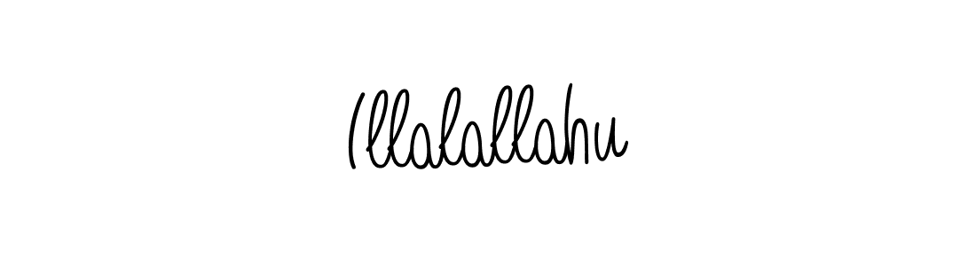 The best way (Angelique-Rose-font-FFP) to make a short signature is to pick only two or three words in your name. The name Illalallahu include a total of six letters. For converting this name. Illalallahu signature style 5 images and pictures png