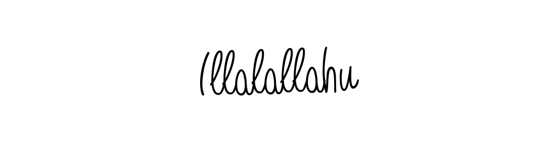 The best way (Angelique-Rose-font-FFP) to make a short signature is to pick only two or three words in your name. The name Illalallahu include a total of six letters. For converting this name. Illalallahu signature style 5 images and pictures png