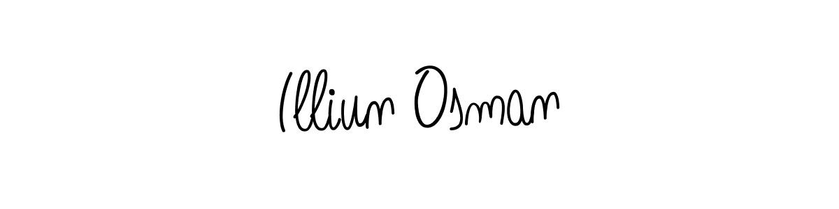Once you've used our free online signature maker to create your best signature Angelique-Rose-font-FFP style, it's time to enjoy all of the benefits that Illiun Osman name signing documents. Illiun Osman signature style 5 images and pictures png
